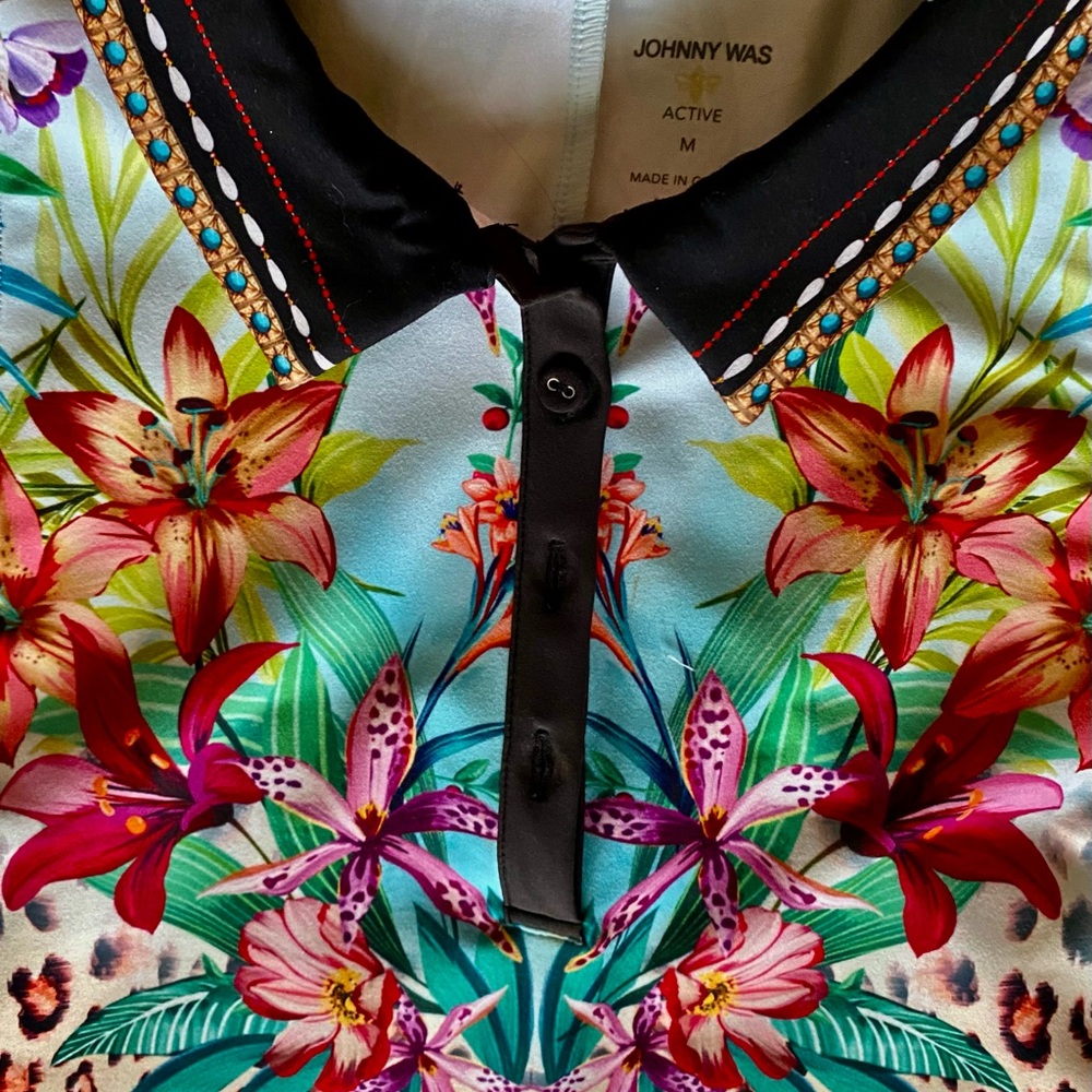 Johnny Was Jungle Theme Buy Bee Active Polo Tank Dress - Amazing Print!  Size M